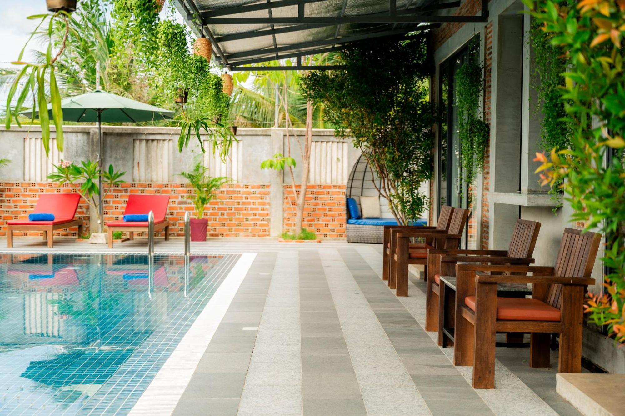 Kampot Sweet Boutique Hotell Exteriör bild